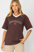 Brown Graphic T-Shirt Short Sleeve