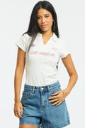 White Graphic T-Shirt Short Sleeve
