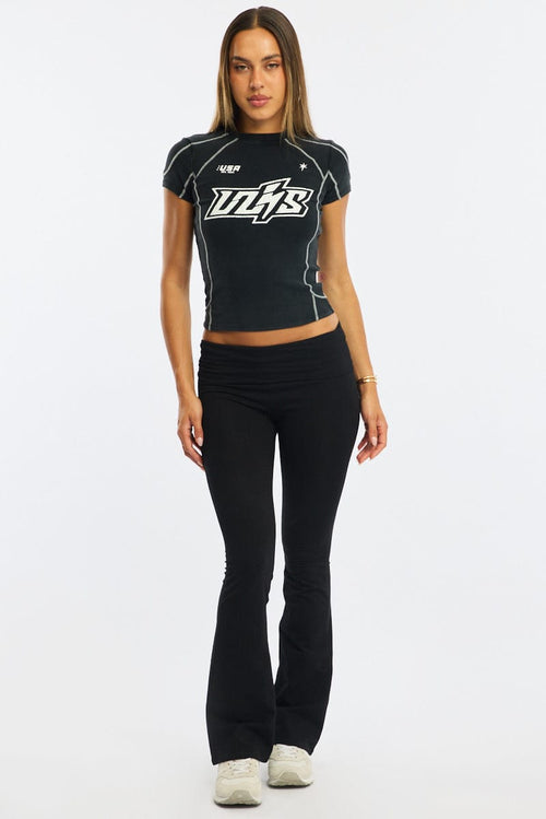 Black Graphic T-Shirt Short Sleeve