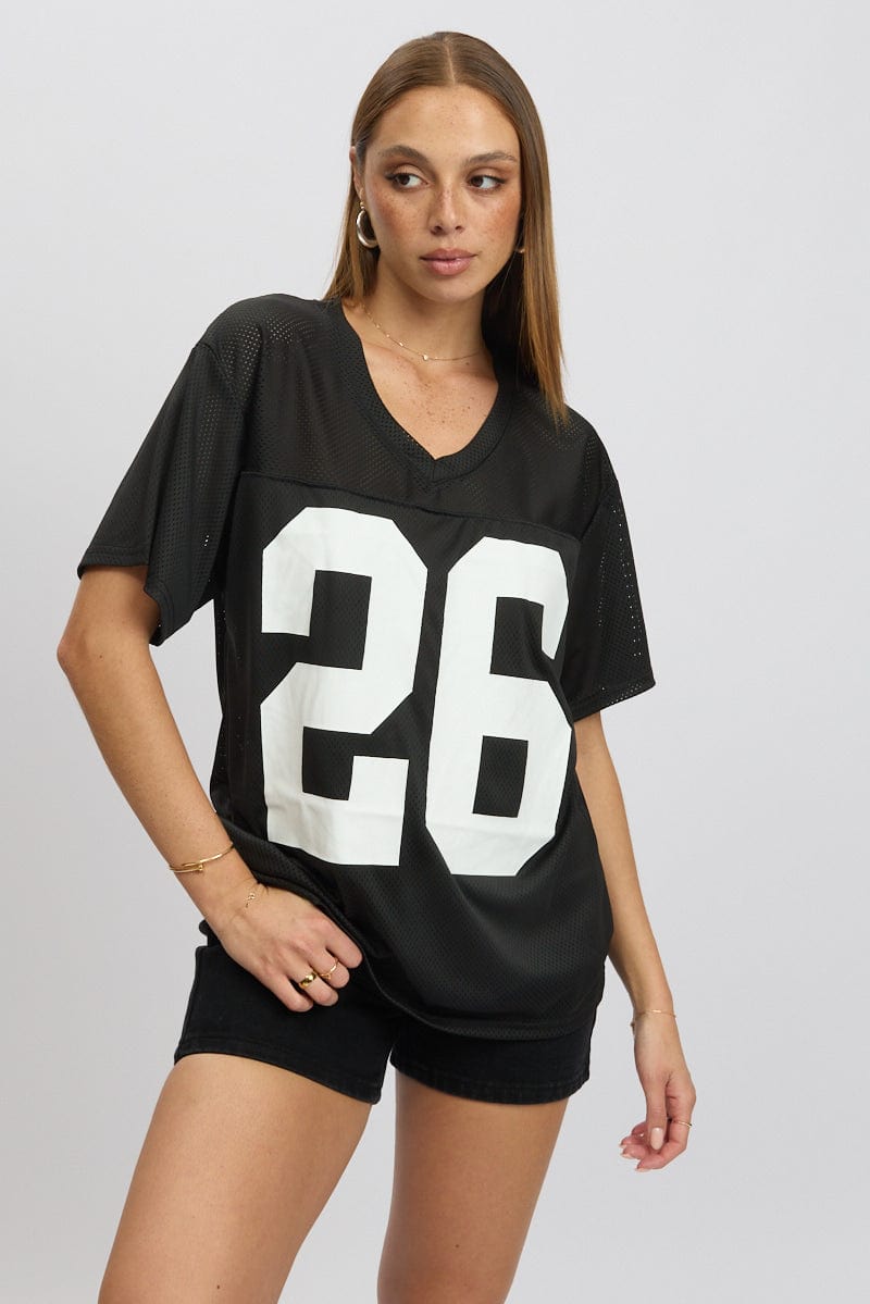 Black Sport T-Shirt Short Sleeve