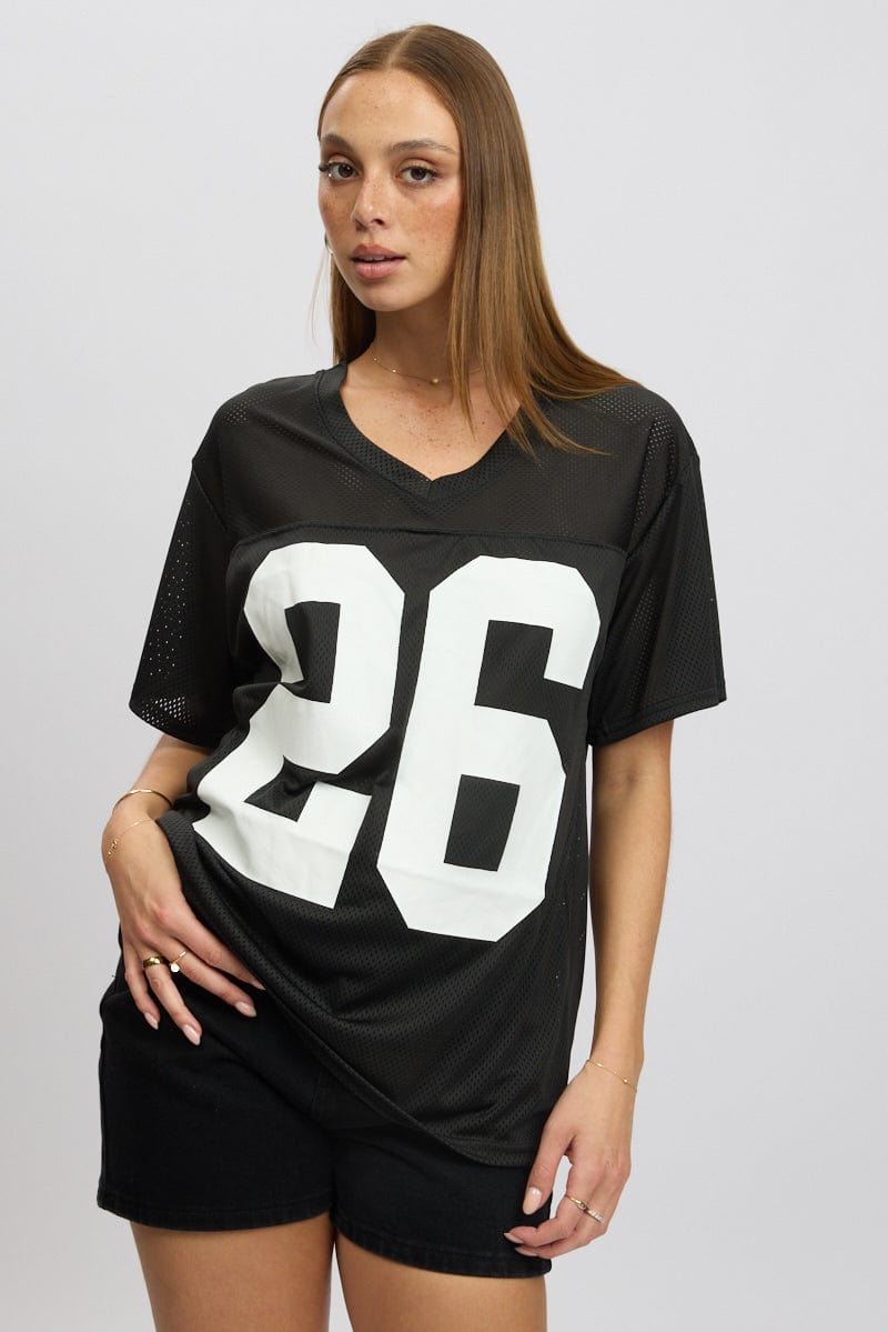 Black Sport T-Shirt Short Sleeve