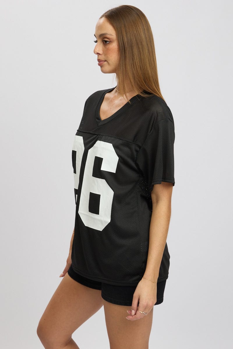 Black Sport T-Shirt Short Sleeve