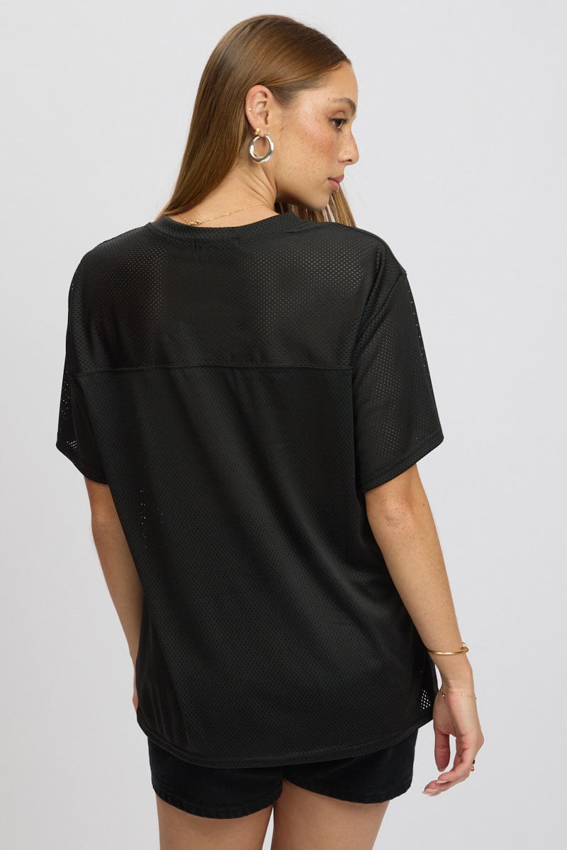 Black Sport T-Shirt Short Sleeve