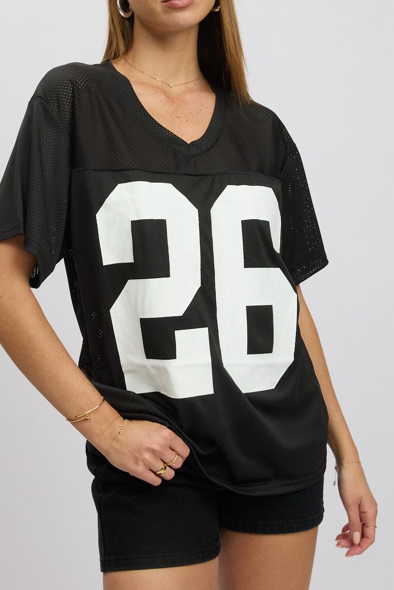 Black Sport T-Shirt Short Sleeve