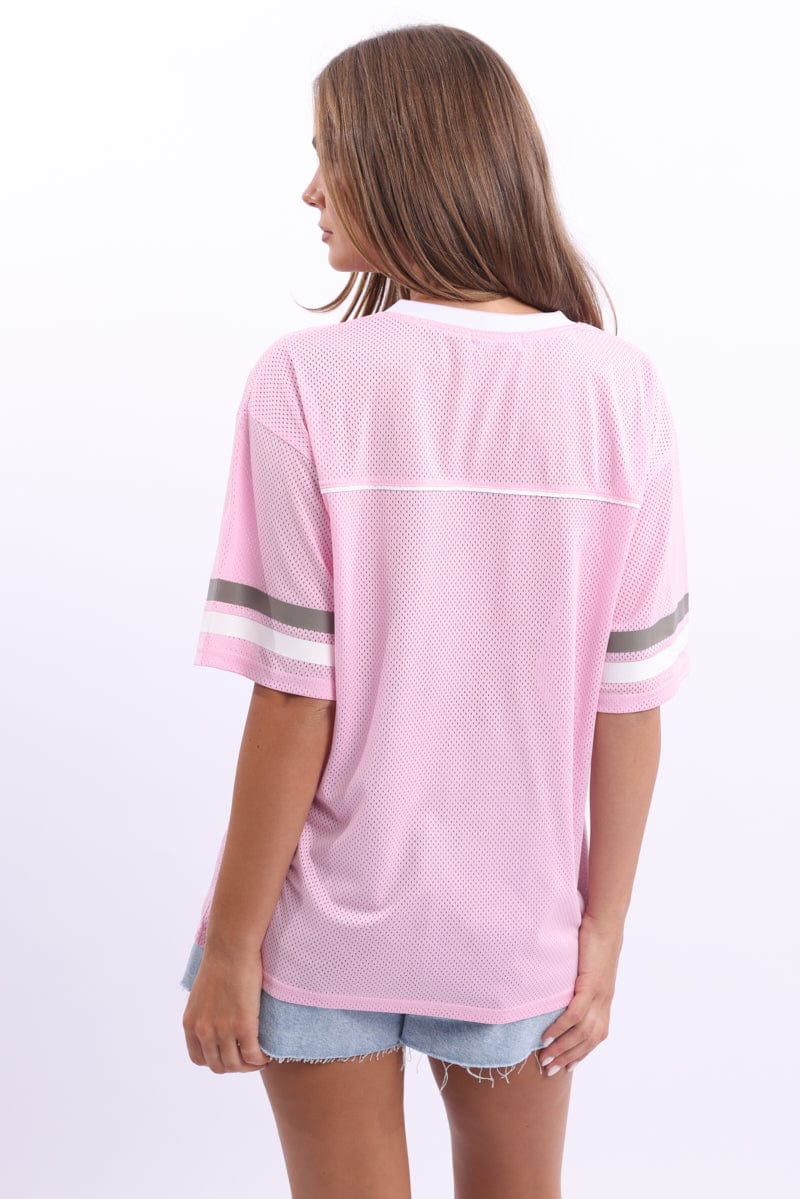 Pink Sport T-Shirt Short Sleeve