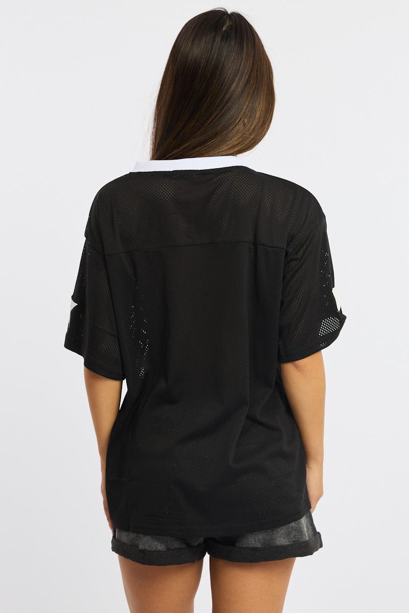 Black Sport T-Shirt Short Sleeve