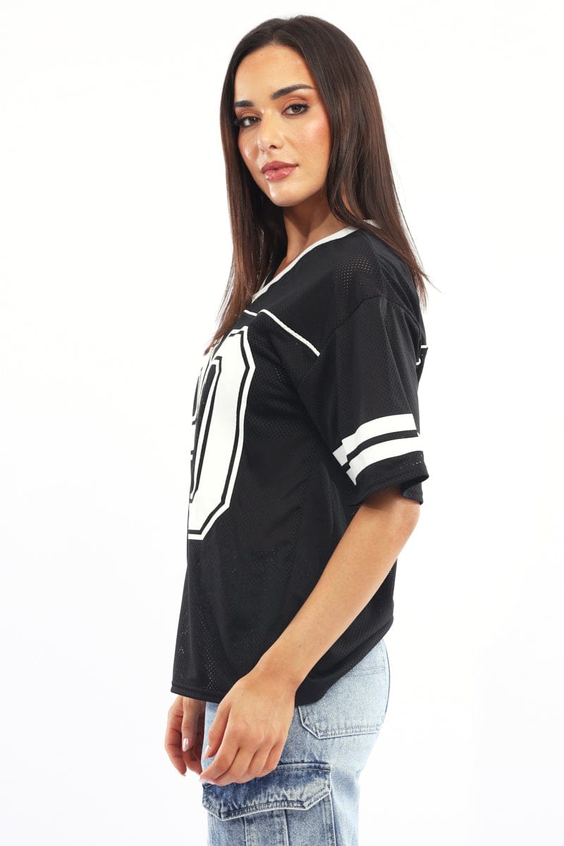 Black Sport T-Shirt Short Sleeve