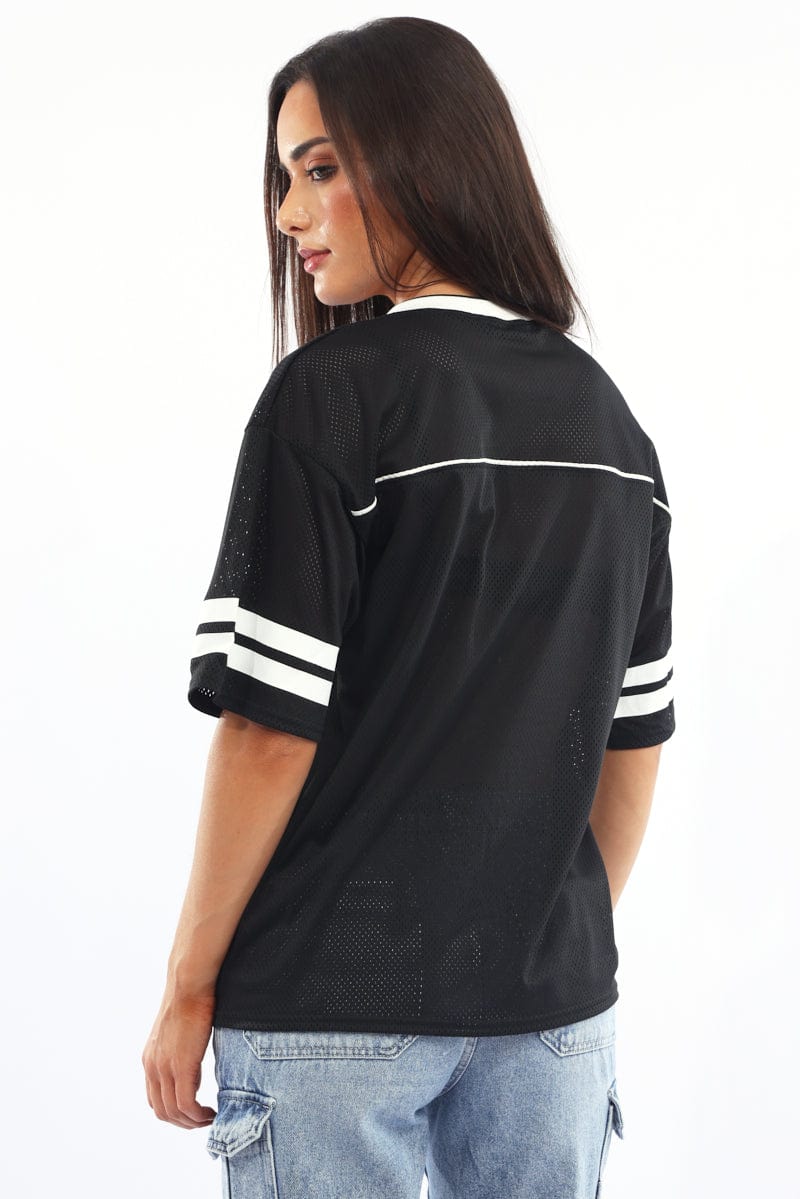 Black Sport T-Shirt Short Sleeve