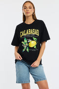 Black Graphic T-Shirt Short Sleeve