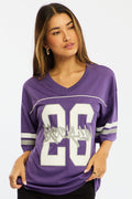 Purple Sports T-Shirt Short Sleeve