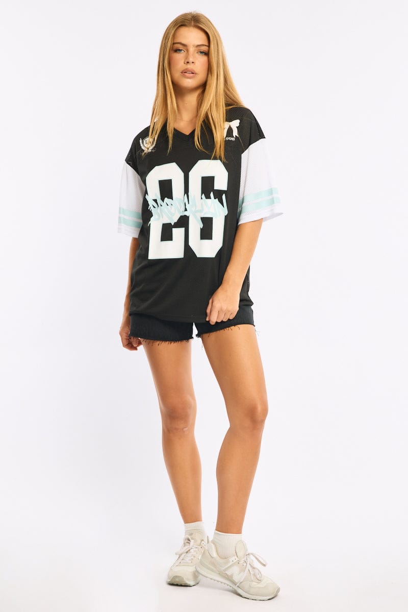 Black Sports T-Shirt Short Sleeve
