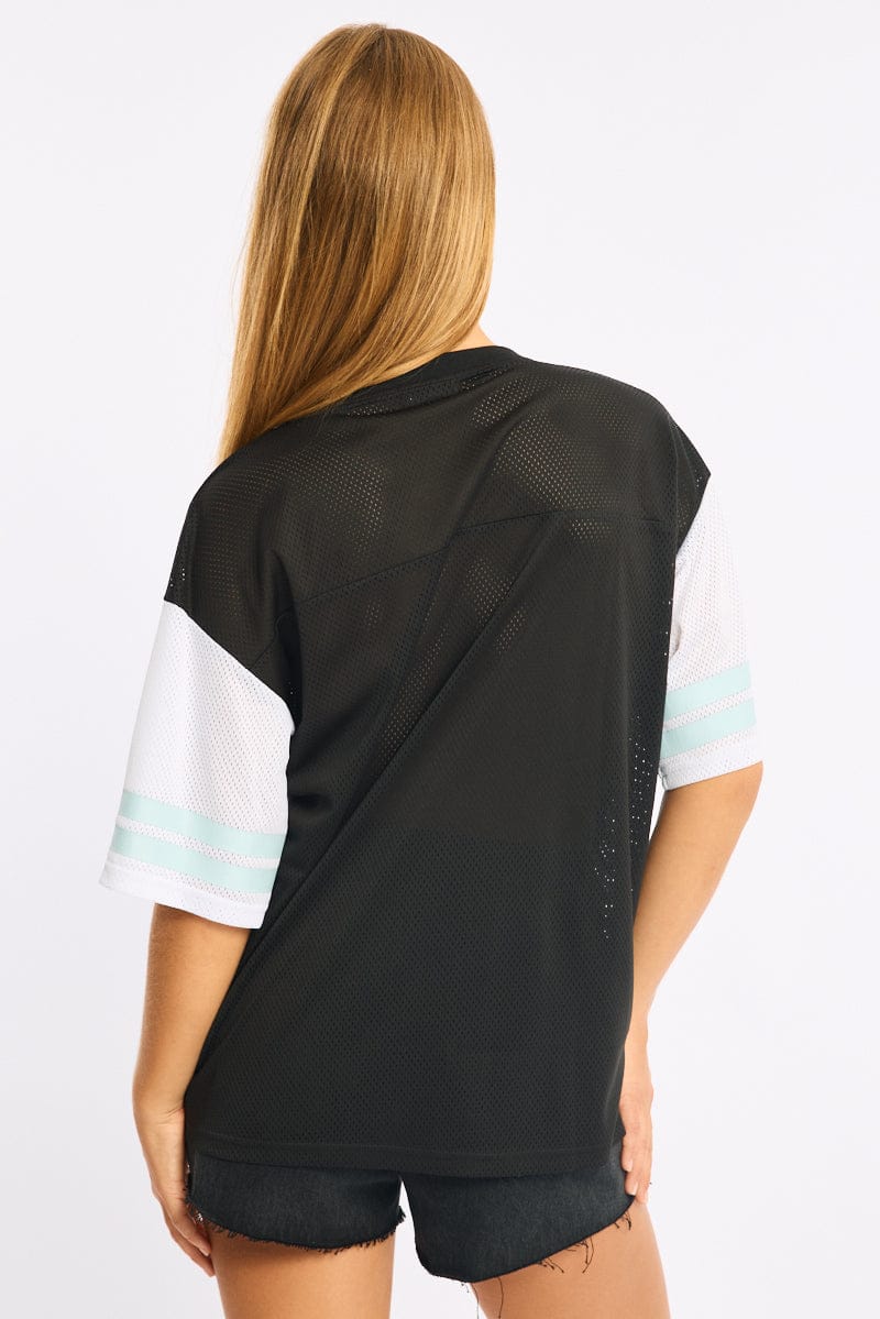 Black Sports T-Shirt Short Sleeve