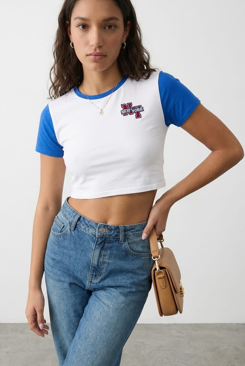 Blue Varsity Baby T-Shirt