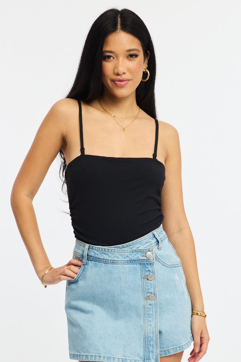 Black Bodysuit Tank Top