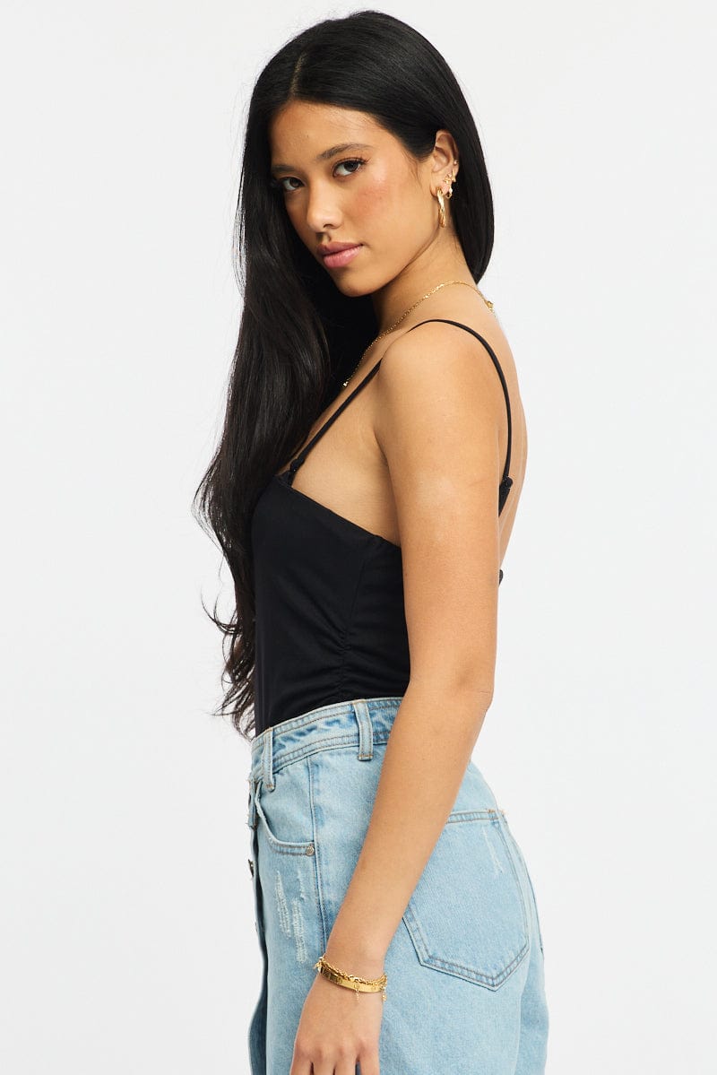 Black Bodysuit Tank Top