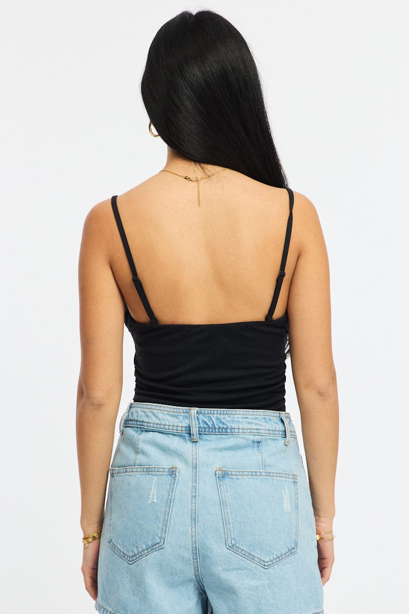 Black Bodysuit Tank Top