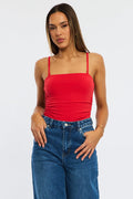 Red Bodysuit Tank Top