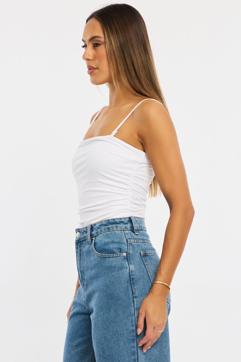White Bodysuit Tank Top