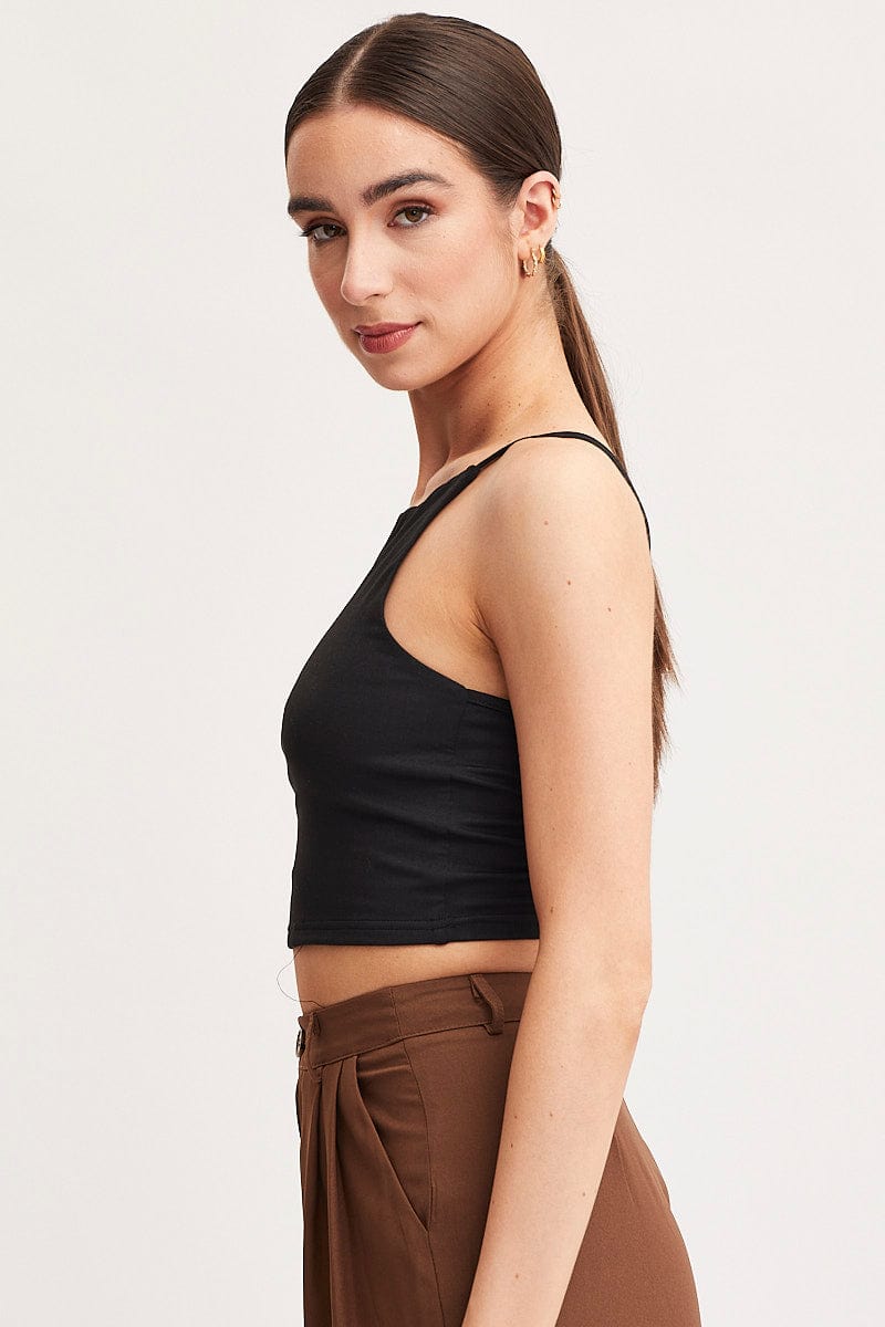 Black Tank Top Top Sleeveless