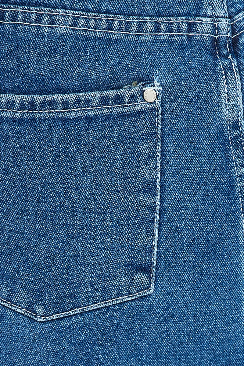 Denim Cargo Skirt Mid Rise Maxi Utility Pocket