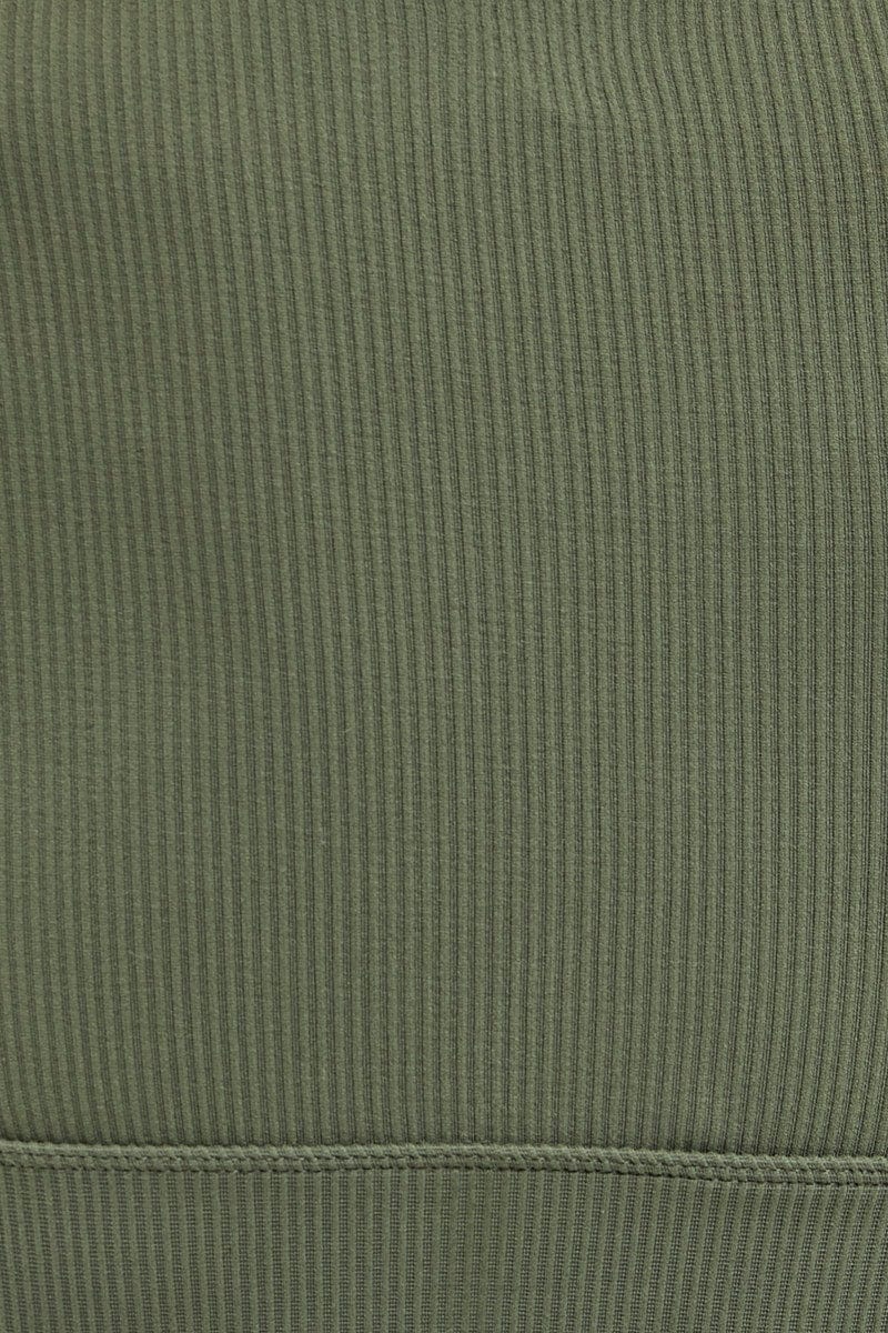 Green Top Long Sleeve Seamless