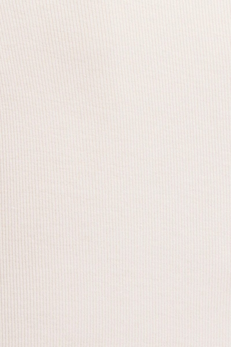 White T Shirt Short Sleeve Crew Neck