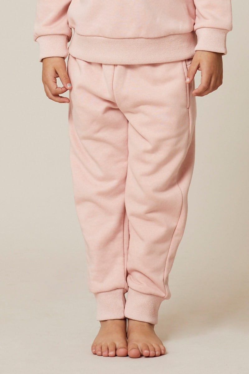Pink Kids Track Pants