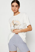 White Graphic T-Shirt Short Sleeve
